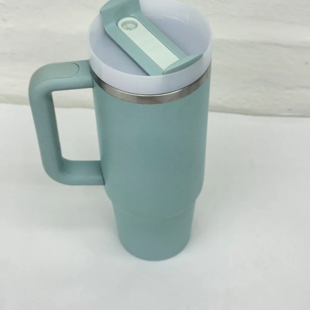 Stanley Tumbler 30oz Seafoam Green Travel Mug With Lid no straw - Picture 3 of 6